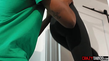 Preview 2 of Rare Video Mom Sex Dotar - Teen Liz Jordan hanging on huge black cock and that is her kind of workout