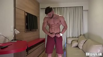 Preview 2 of Thumbjilla Porn Videos - Muscle amateur rimjob with cumshot