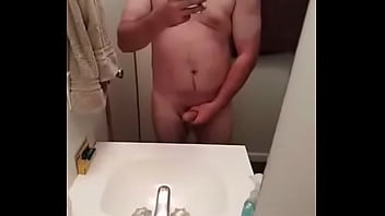 Preview 1 of Afghanistan Naughty - Cute guy masturbating infront of mirror