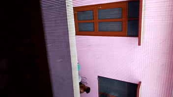 Preview 3 of Simona Valley - Hidden wathing indian sister