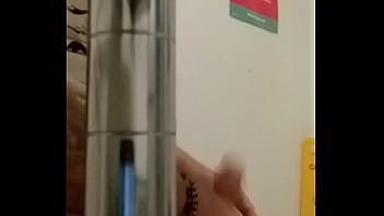 Preview 2 of Teens Sex Old - Amateur voyeur video boi jerking off in public at hospital bathroom