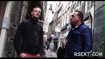 Preview 2 of Big Huge Tranny Mom - Aroused lad takes a travel in the amsterdam redlight district