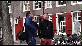 Preview 4 of Big Huge Tranny Mom - Aroused lad takes a travel in the amsterdam redlight district