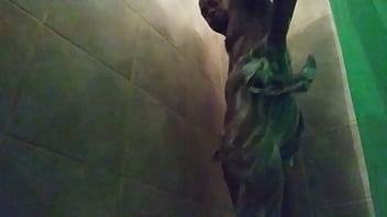 Preview 2 of 3d Movies Sbs - Long dick shower masturbation