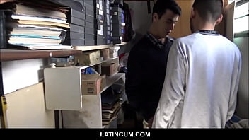 Preview 2 of Desk Porn Qx - Spanish Latino Twink Paid Cash To Fuck His Straight Friend On Camera