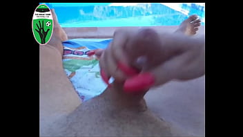 Preview 3 of Ann Angel Xxx Peeing And Sex - A soccer girl fan jerks me off by the pool