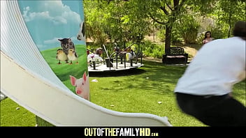 Preview 1 of Satip Mom - Tiny Brunette Teen Step Sister Brooke Haze Fucked By Step Brother One Last Time In Park