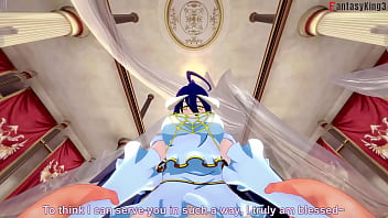 Preview 4 of Step Mother Busted - Albedo having sex | 1 | Overlord | Full &amp_ POV on Sheer &amp_ PTRN: Fantasyking3