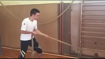 Preview 2 of Mom Lesson Sax Xxxxx - Stepson pulling a rope out of her ass