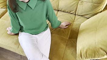 Preview 1 of Nude Stud Amature Self Shot - Badoo date fucked on the couch