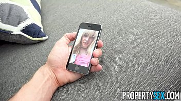 Preview 1 of Reshma Hot Kiss - PropertySex - Tiny tight body blonde fucks some big landlord dick