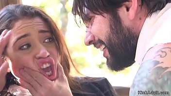 Preview 2 of Lesbian Shemale In Yoga Pants - Guy made neighbor fuck in threesome
