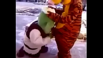 Preview 4 of The Art Of Blowjob - sherek pagando boquetao gostos pro tigre do ursinho puff