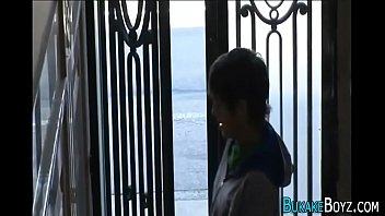 Preview 1 of Black On White Gay - Latin hunk gets facial