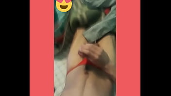 Preview 1 of Hendi Purn - Me pongo un colale (tanga) y un sosten De  mi prima y me hago una paja