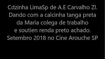 Preview 1 of Tirko - Cdzinha lima dando com a calcinha tanga preta da Maria colega de trabalho e soutien renda achado 05092018