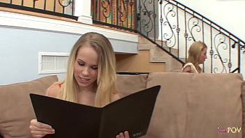 Preview 1 of Nepalisex Vidos - Blonde cougar lesbian is having so much fun with this beautiful blonde girl as she makes her cum
