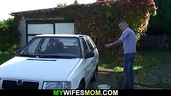 Preview 1 of Xxx Video Taylor Swift - Son-in-law bangs her old pussy outdoors