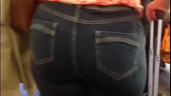 Preview 2 of Rough Seduction German - Candid - Latina BigButt In Tight Jeans (WC1) No:1