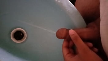 Preview 2 of W W Wx Xxv D - Me,  Peeing again..in the basin