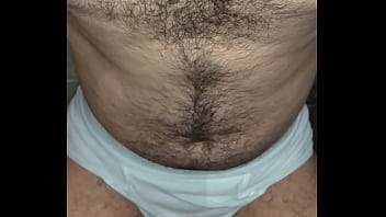 Preview 4 of Sax Hindi Vidio Com - Peito peludo na punheta com fleshlight