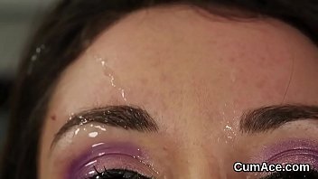 Preview 2 of Dubai Girls Hotel - Flirty beauty gets cum load on her face swallowing all the load