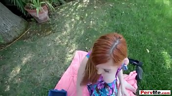 Preview 1 of Xxx Freepornyou Com - Backyard boning time with my busty redhead stepmom
