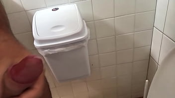 Preview 3 of Www Lokal Xxx Video Coom - A man masturbate in public toilet and big cumshot