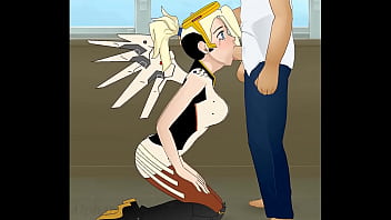 Preview 3 of Shscooll Time Xxx Sex Amerikhan - Overwatch - Mercy : Super Deepthroat