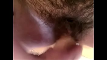 Preview 3 of Fat Belly Fuck - Sandrine caresse sa chatte poilue et joue avec un sextoy