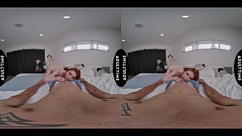 Preview 2 of Mom Son Hs - UP CLOSE VR - POV Naughty Petite Redhead Scarlet Skies Is CRAVING Your Dick!