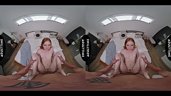 Preview 4 of Mom Son Hs - UP CLOSE VR - POV Naughty Petite Redhead Scarlet Skies Is CRAVING Your Dick!