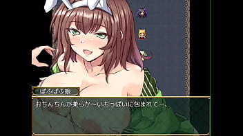 Preview 2 of Two Men Sexing One Lady - ぱふぱふ
