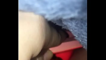 Preview 1 of Hires Sis - Girl squirts from traffic cone