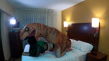 Preview 2 of Porn Badel - Dinosaur Fucks Goth TS