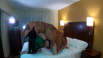 Preview 3 of Porn Badel - Dinosaur Fucks Goth TS