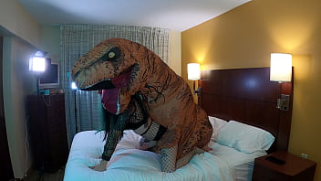 Preview 1 of Porn Badel - Dinosaur Fucks Goth TS