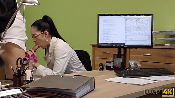 Preview 3 of Sex Galaxy - LOAN4K. Petite lassie pays with hot sex for wage increase in office