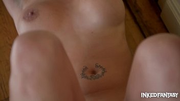 Preview 3 of Julia Boin As - Inked Fantasies Come True When Marie Clarence Rides Fuck Machine Real Hard