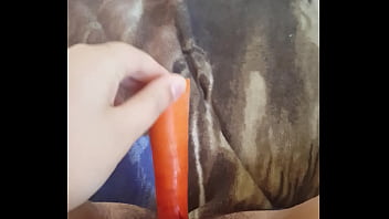 Preview 1 of Rabab Gatima - Young female using home made sex toy