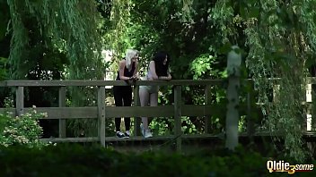 Preview 1 of Hineisex - Grandpa caught wanking by 2 teens and gets best threesome in his life