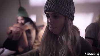 Preview 3 of 2018 Xxx Film - Cute homeless teens got fucked in a weird group sex