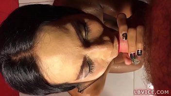 Preview 1 of Hi Nocom - Amateur Ladyboy Jordan Gives Blowjob