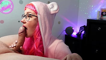 Preview 3 of Hd Latin Baby - Petite Cosplay Step-Sister give Aheago Blowjob and let him cum in Mouth