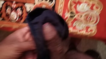 Preview 2 of Teen Sex Panjang - Akki Jerking on Mom Panty