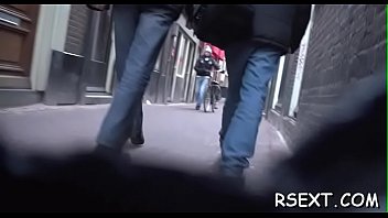 Preview 2 of Tino Russian Teen - Excited old chap takes a tour in amsterdam&#039_s redlight district