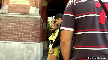 Preview 1 of Kerala Strip - Busty babe whipped and fucked in public