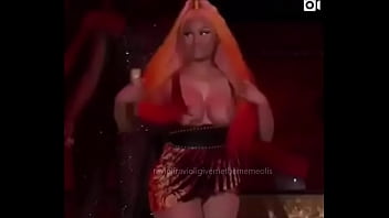 Preview 2 of Bbc Madingo Squirting - Nicki Minaj tits flash