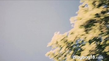 Preview 1 of Urdo Zban Me Xxx - Cute european teen fucked outdoor by her boyfriend