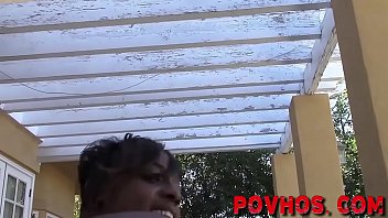 Preview 4 of Alexis Tegsa - Black newbie pov sucking dick and getting fucked